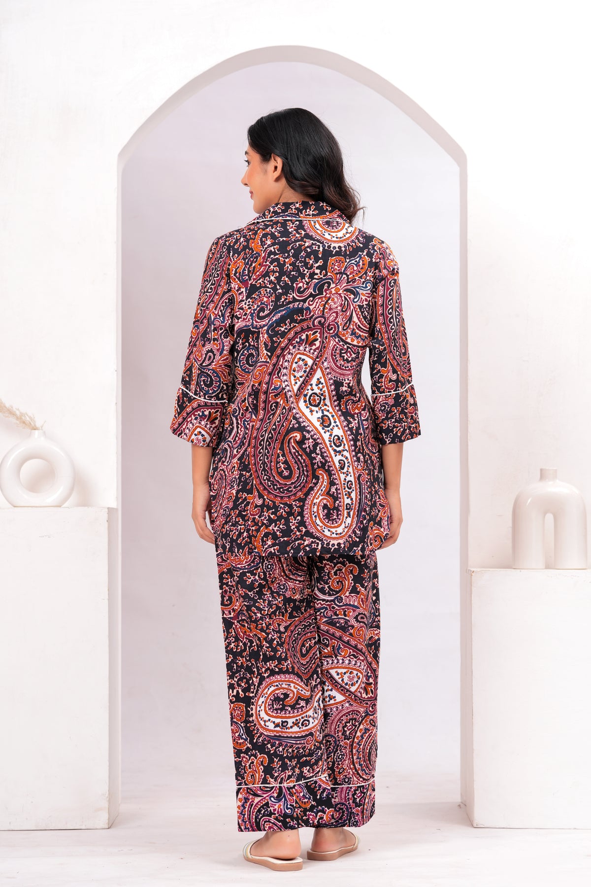Boho Paisley Printed Loungewear Set