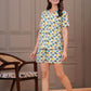 Elephant Print Cotton Shorts Loungewear Set