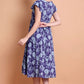 Lavender Flutter Rayon Midi Dress