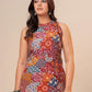 Boho Rust A- line Printed Viscose Rayon Co-ord Set