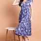 Lavender Flutter Rayon Midi Dress