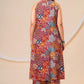 Boho Rust A- line Printed Viscose Rayon Co-ord Set