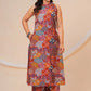 Boho Rust A- line Printed Viscose Rayon Co-ord Set