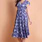 Lavender Flutter Rayon Midi Dress