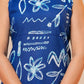 Blue sketch A- line printed Viscose Rayon co-ord set