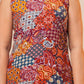 Boho Rust A- line Printed Viscose Rayon Co-ord Set