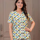 Elephant Print Cotton Shorts Loungewear Set