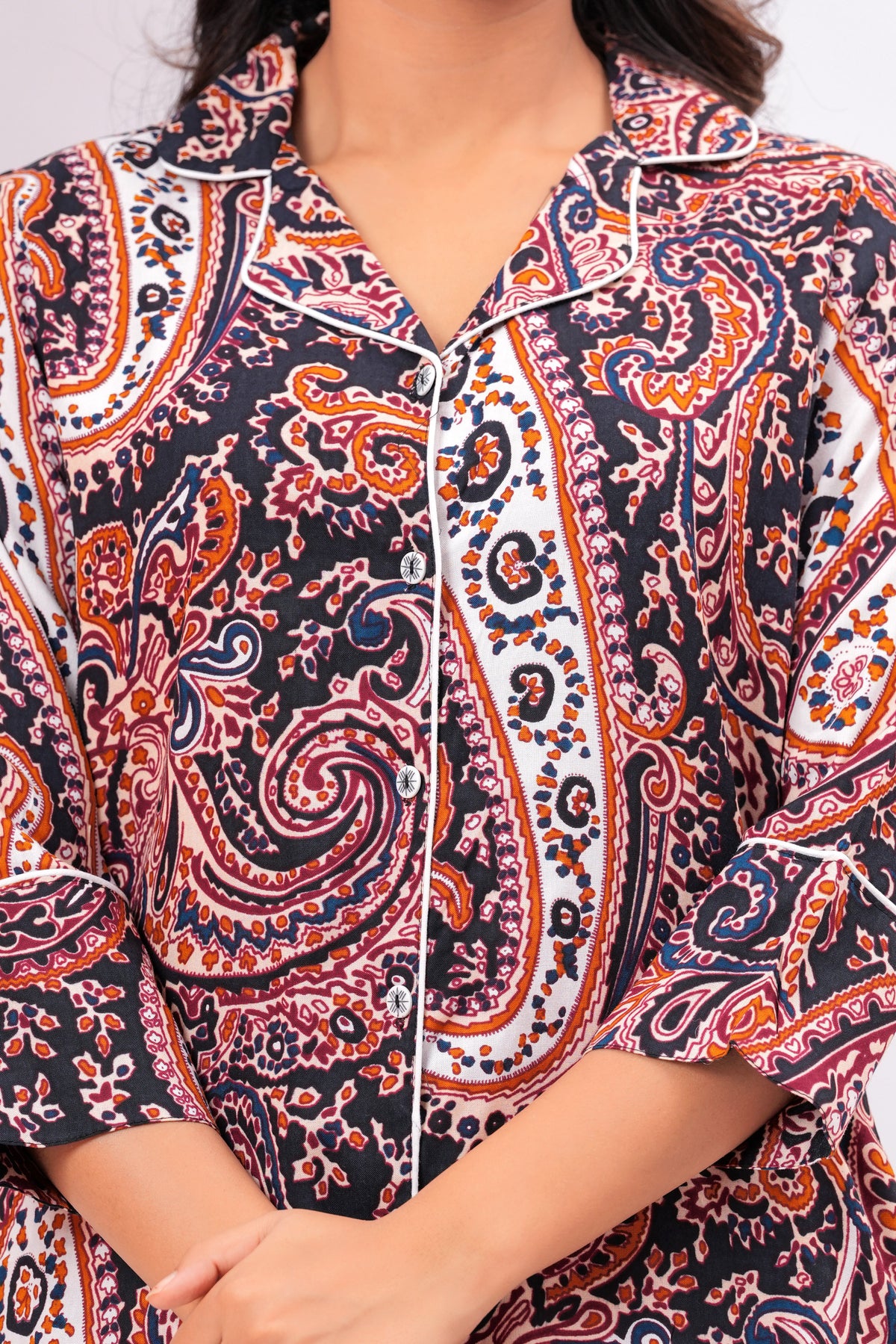 Boho Paisley Printed Loungewear Set