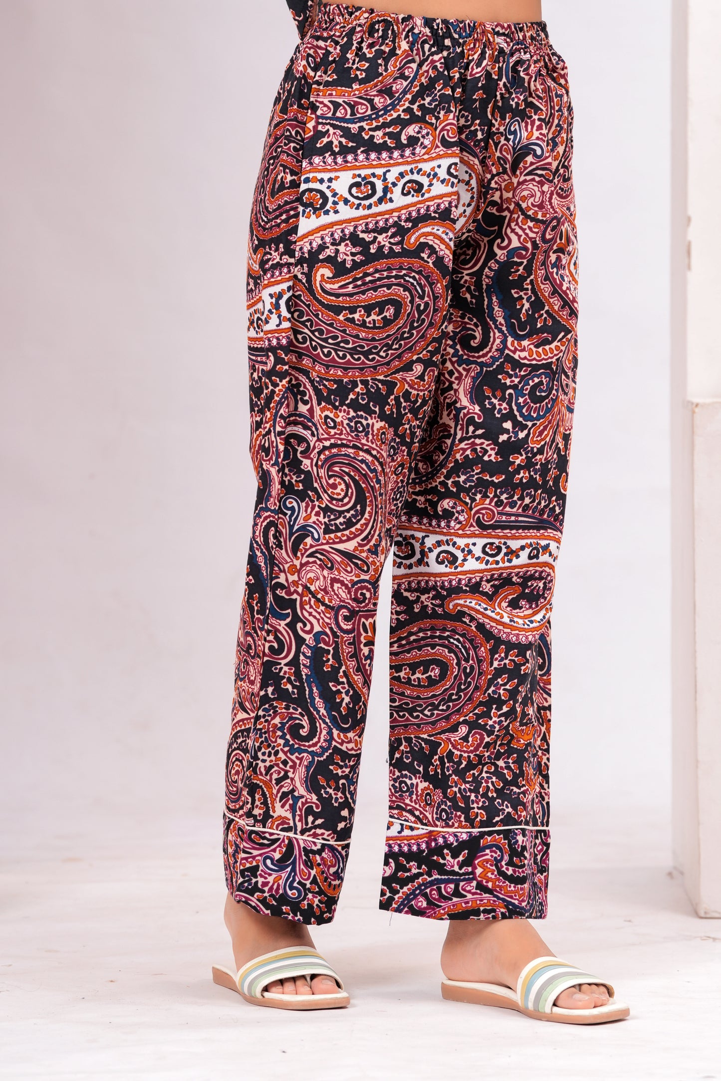 Boho Paisley Printed Loungewear Set