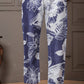 Floral Lavender Straight-fit Viscose Rayon Co-ord Set