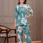 Pastel Green Asymmetrical Cotton Co-ord Set
