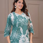 Pastel Green Asymmetrical Cotton Co-ord Set