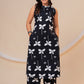 Midnight black A- line Viscose Rayon Co-ord Set