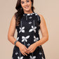 Midnight black A- line Viscose Rayon Co-ord Set