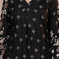 Classic Black V-neck Viscose Rayon Kurta Set